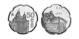 50 Peseta Reino de España (1976 - ) Kupfer/Nickel 