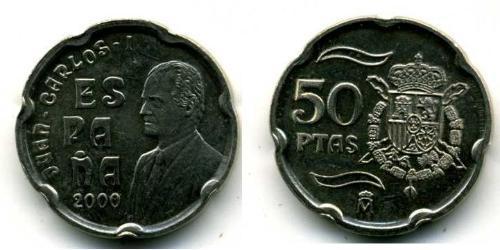 50 Peseta Reino de España (1976 - ) Kupfer/Nickel Juan Carlos I (1938 - )