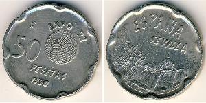 50 Peseta Regno di Spagna (1976 - ) Rame/Nichel 