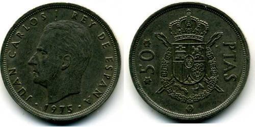 50 Peseta 佛朗哥时期 (1936 - 1975) 銅/镍 