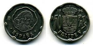 50 Peseta 西班牙 銅/镍 