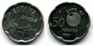 50 Peseta 西班牙 銅/镍 