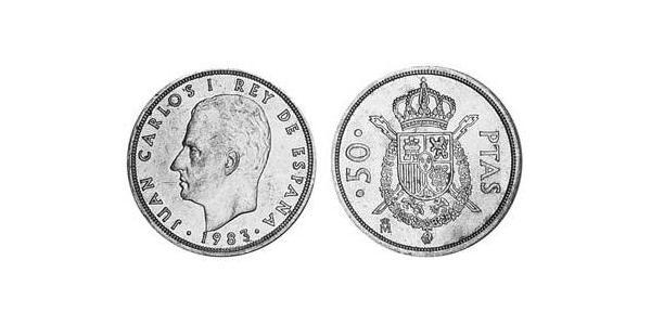 50 Peseta 西班牙 銅/镍 胡安·卡洛斯一世 (1938 - )