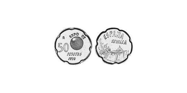 50 Peseta 西班牙 銅/镍 