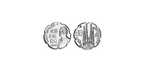 50 Peseta 西班牙 銅/镍 胡安·卡洛斯一世 (1938 - )