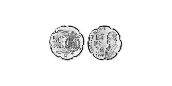 50 Peseta 西班牙 銅/镍 胡安·卡洛斯一世 (1938 - )