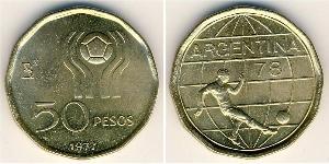 50 Peso Argentina (1861 - ) Alluminio/Bronzo 