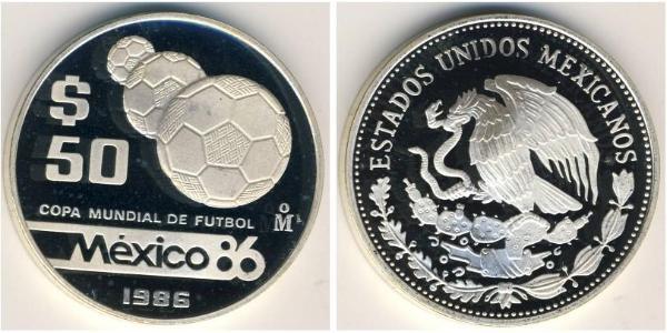 50 Peso Mexique (1867 - ) Argent 