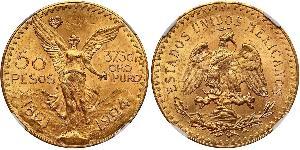 50 Peso United Mexican States (1867 - ) Gold 