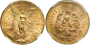 50 Peso United Mexican States (1867 - ) Gold 