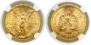 50 Peso United Mexican States (1867 - ) Gold 