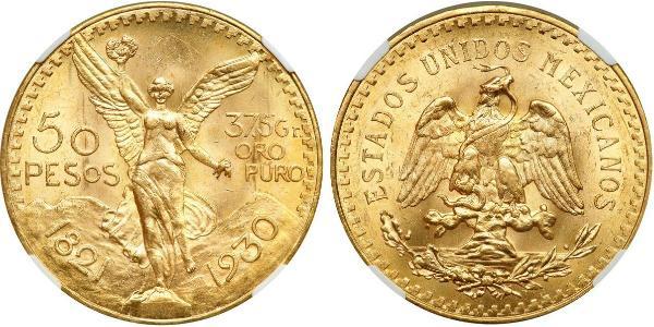 50 Peso United Mexican States (1867 - ) Gold 