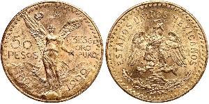 50 Peso Mexique (1867 - ) Or 