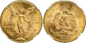 50 Peso Mexique (1867 - ) Or 