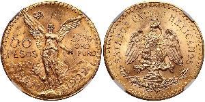 50 Peso Mexique (1867 - ) Or 
