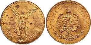 50 Peso Mexique (1867 - ) Or 
