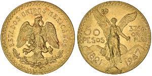 50 Peso Messico (1867 - ) Oro 