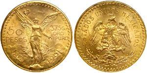 50 Peso Messico (1867 - ) Oro 