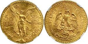 50 Peso Messico (1867 - ) Oro 