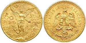 50 Peso Messico (1867 - ) Oro 