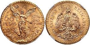 50 Peso Messico (1867 - ) Oro 