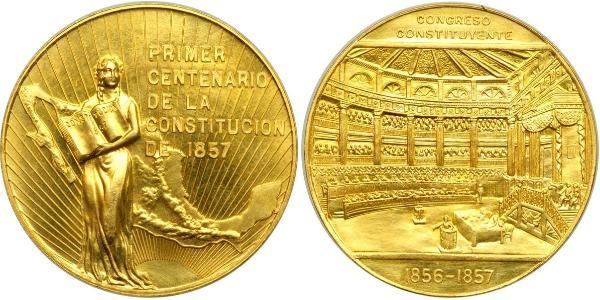 50 Peso Messico (1867 - ) Oro 