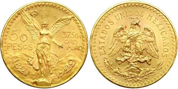 50 Peso Messico (1867 - ) Oro 