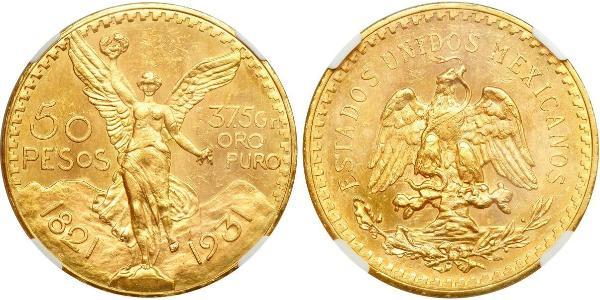 50 Peso Messico (1867 - ) Oro 