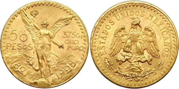50 Peso Messico (1867 - ) Oro 