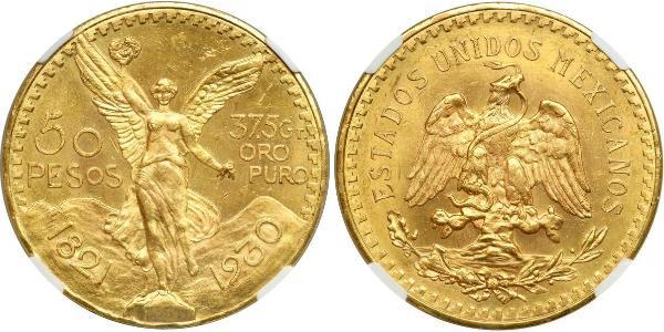50 Peso Messico (1867 - ) Oro 