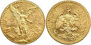 50 Peso México (1867 - ) Oro 