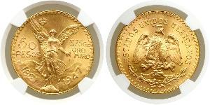 50 Peso México (1867 - ) Oro 