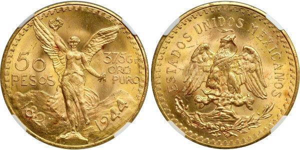 50 Peso México (1867 - ) Oro 