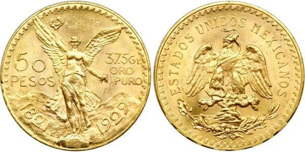 50 Peso México (1867 - ) Oro 