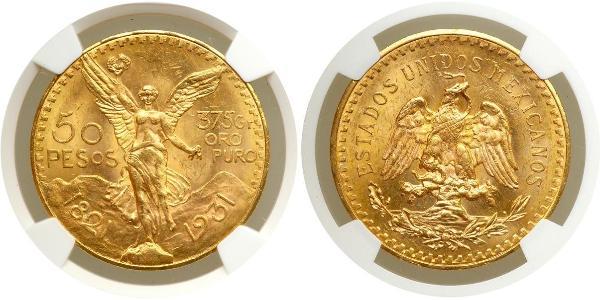 50 Peso México (1867 - ) Oro 