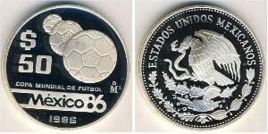 50 Peso México (1867 - ) Plata 
