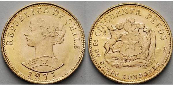 50 Peso 智利 金 