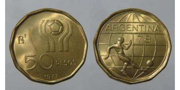 50 Peso 阿根廷 青铜/铝 