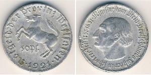 50 Pfennig Germania Alluminio Heinrich Friedrich Karl von Stein