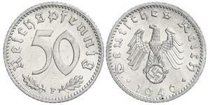 50 Pfennig Germania Alluminio 