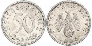 50 Pfennig Deutschland Aluminium 
