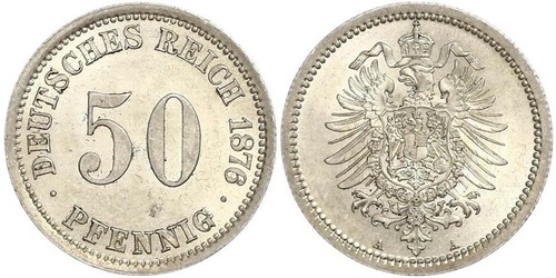 50 Pfennig Allemagne Argent 