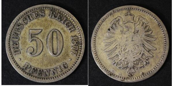 50 Pfennig Allemagne Argent 