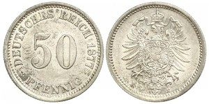 50 Pfennig Alemania Plata 