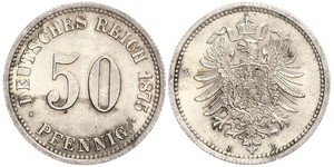 50 Pfennig Alemania Plata 