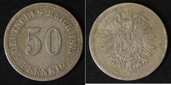 50 Pfennig Alemania Plata 