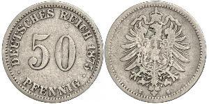 50 Pfennig Deutschland Silber 