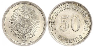 50 Pfennig Deutschland Silber 