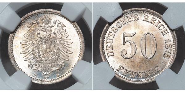 50 Pfennig Deutschland Silber 