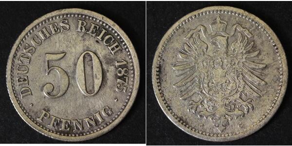 50 Pfennig Deutschland Silber 